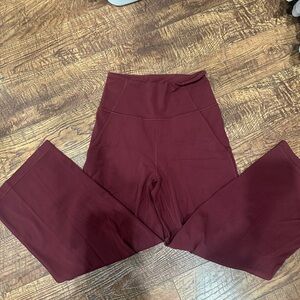 Lululemon Athletica Burgundy Cropped Align Pants